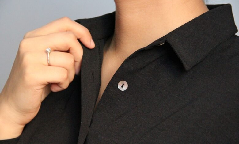 why does my blouse collar lose its shape after washing interfacing type
