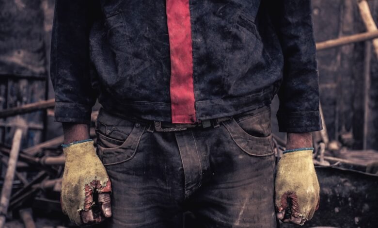 why do black work pants fade at the knees and seat